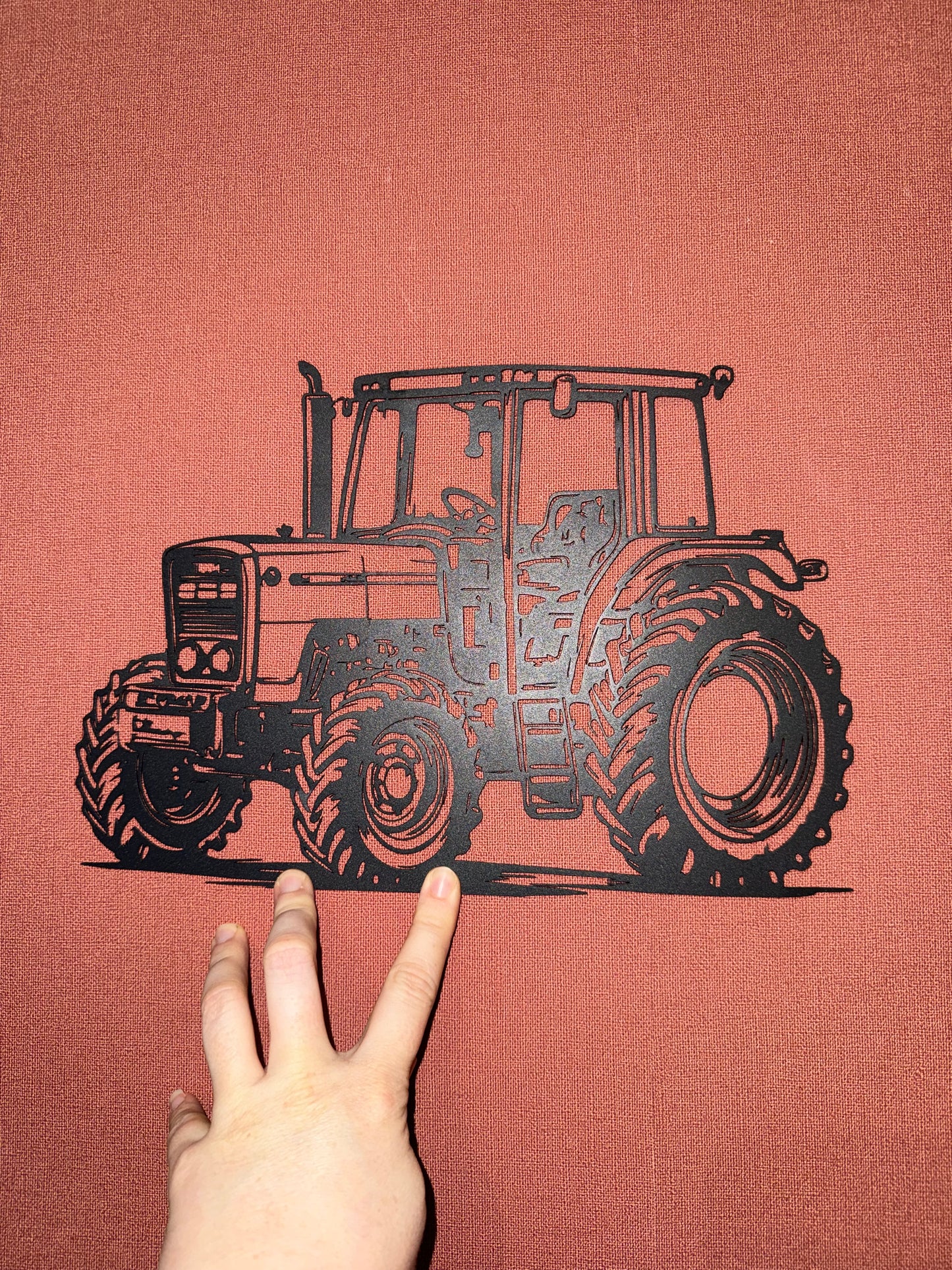 Décoration mural en métal tracteur
