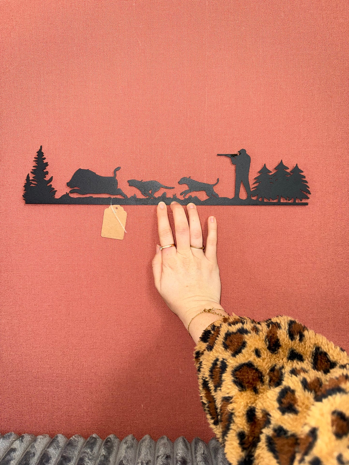 Décoration mural en métal chasse