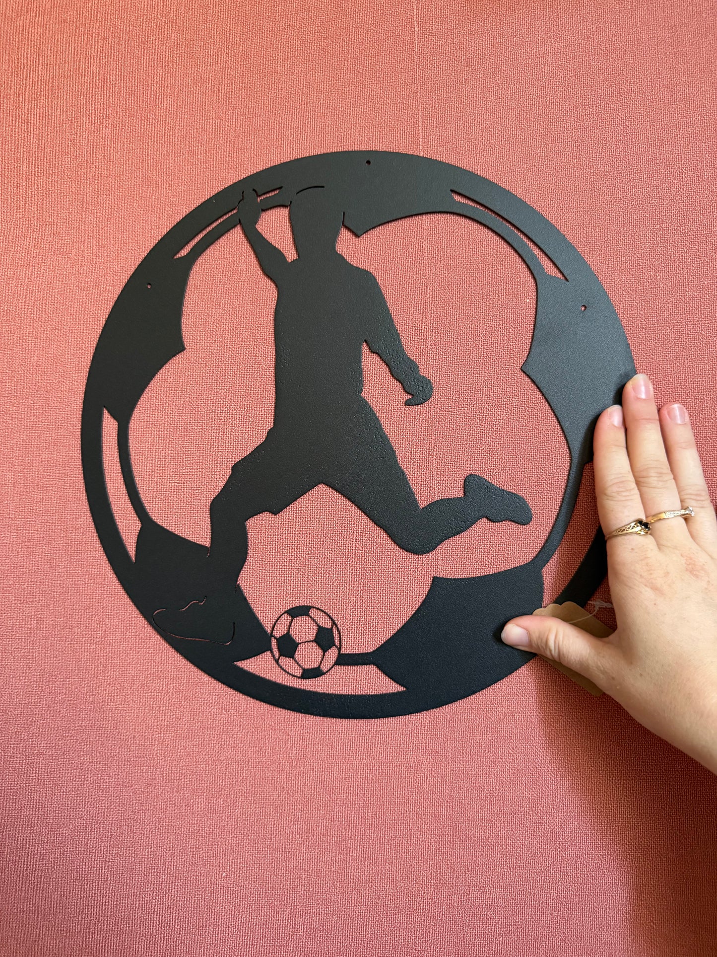 Décoration mural en métal foot