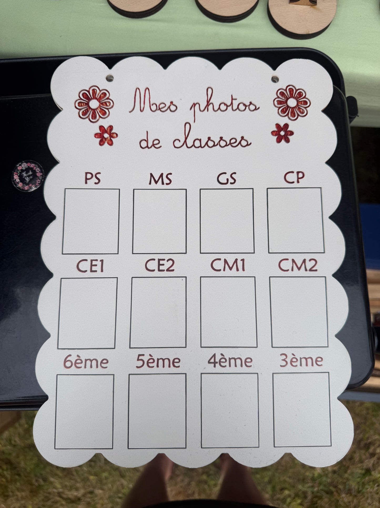 Support photos de classes