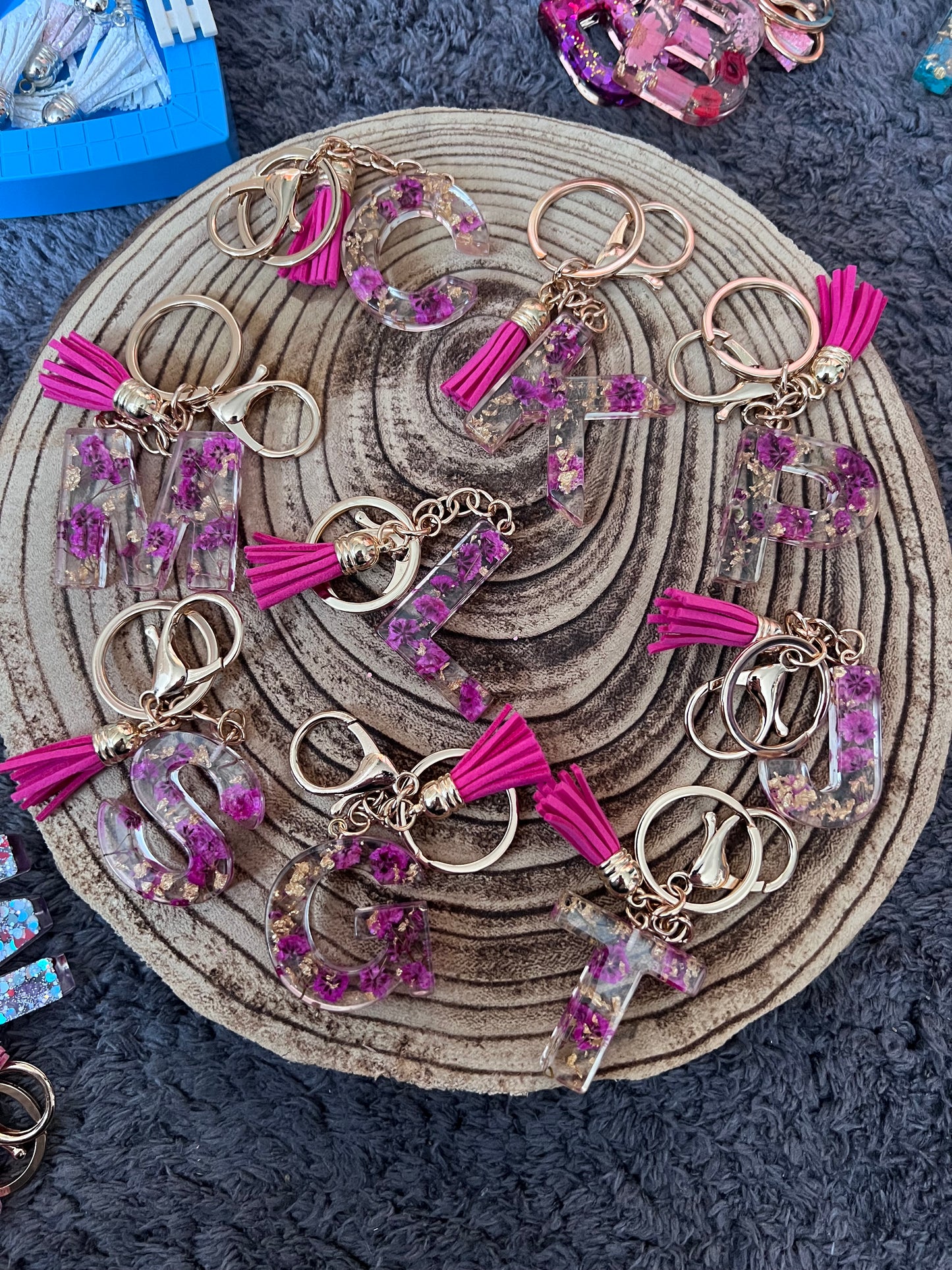 Porte clé résine epoxy