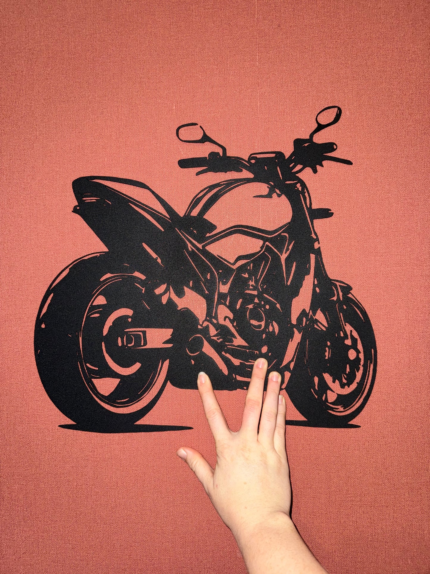 Support metal moto