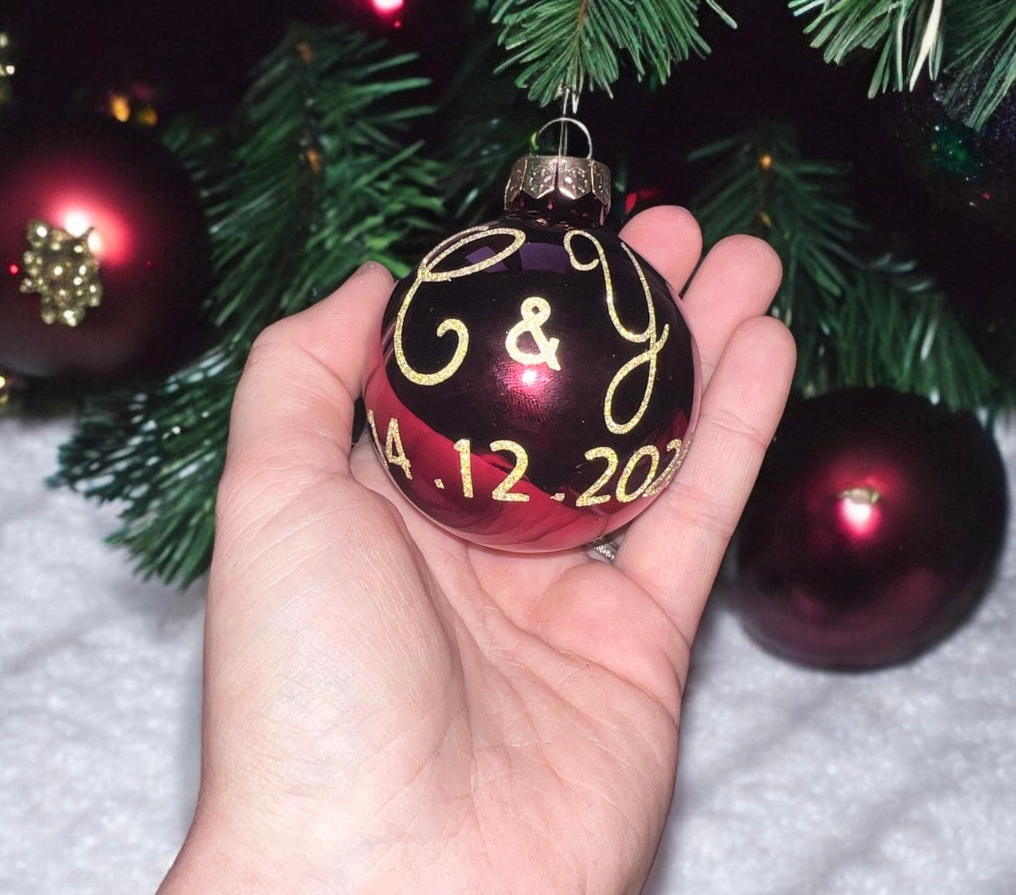 Boule de noël personnalisée