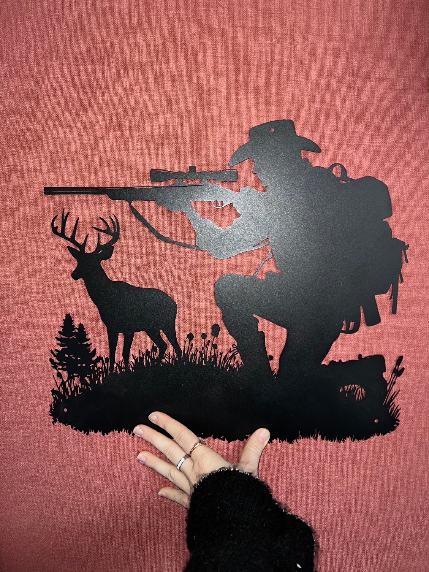 Support métal chasseur