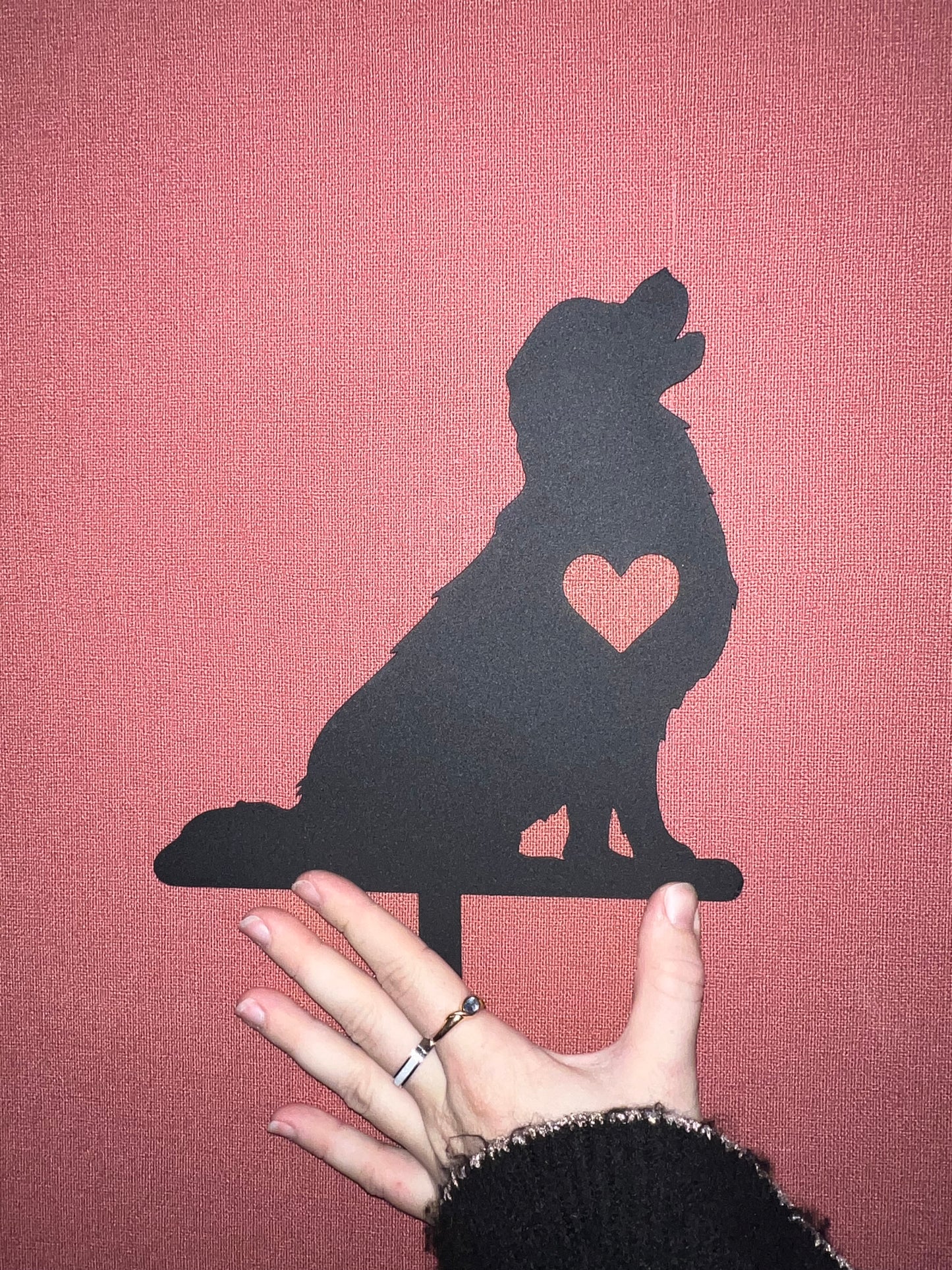 Support métal chien