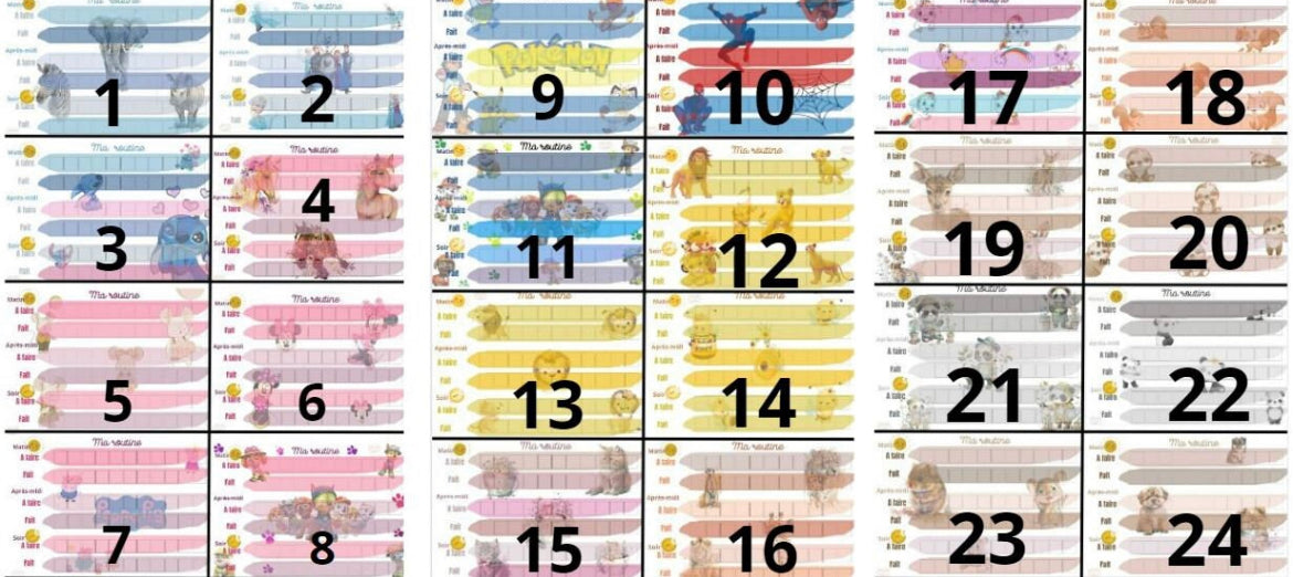 Kit d’apprentissage « Routine »