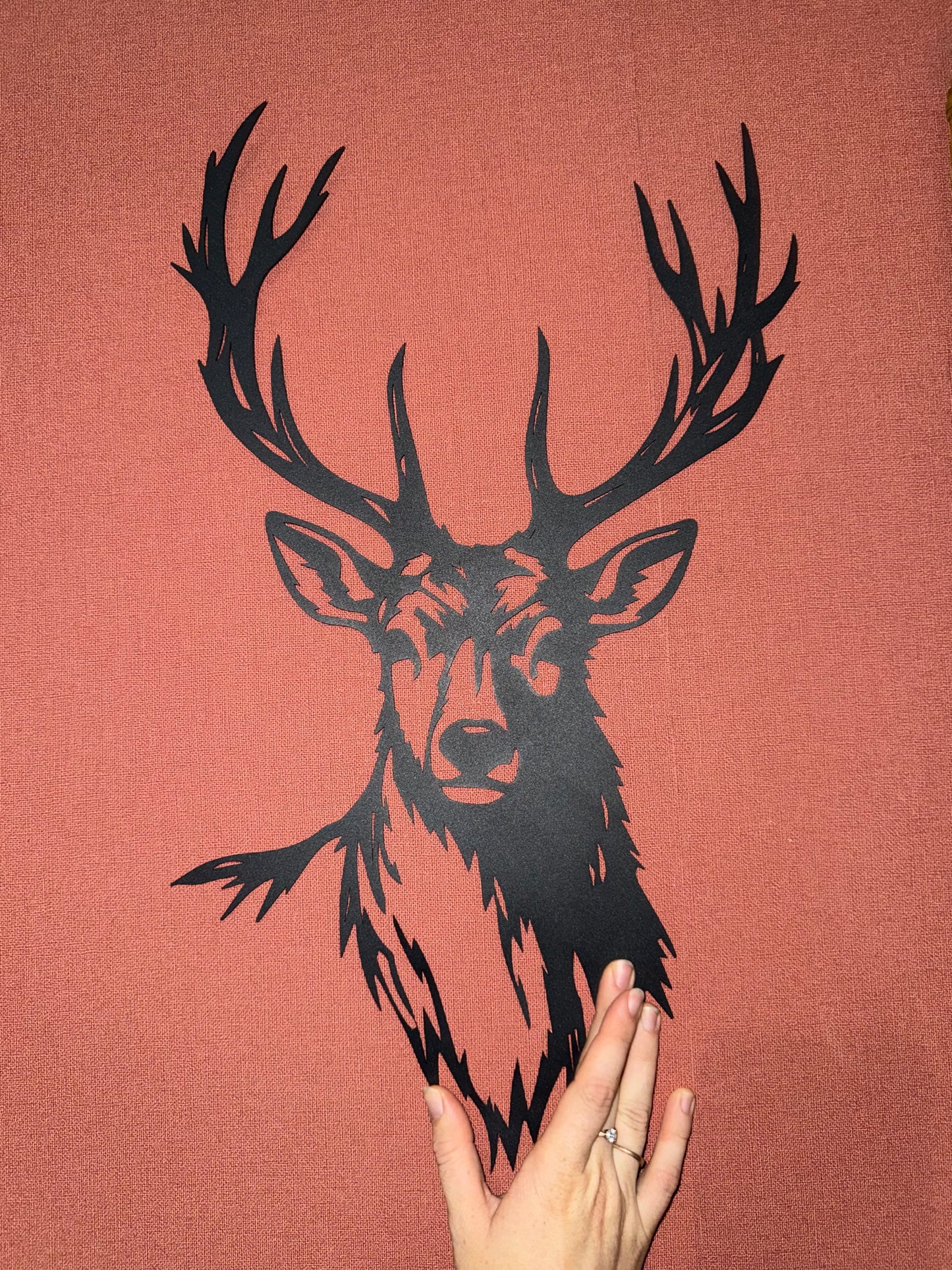 Support métal cerf