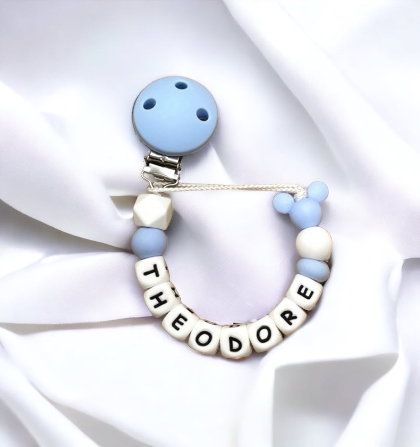 Attache tétine personnalisée souris