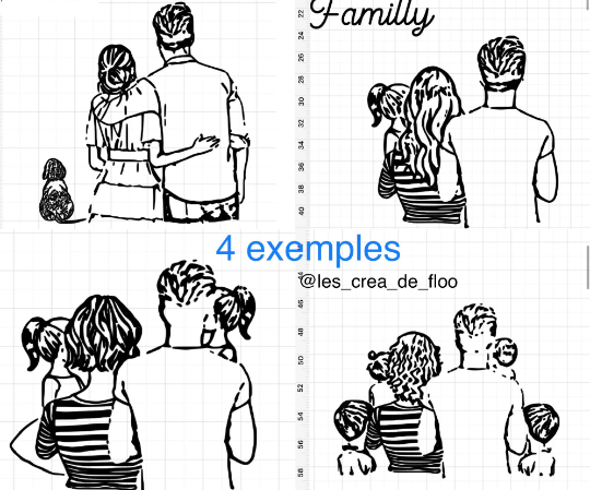 Coussin famille personnalisé