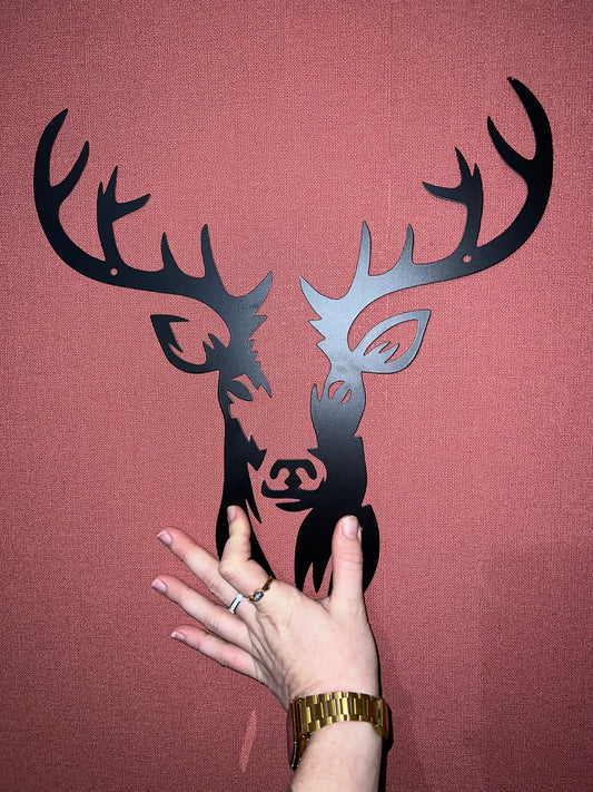 Support métal cerf