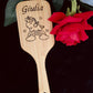 Brosse à cheveux en bois gravée personnalisée - idée cadeaux marraine, maman, mamie