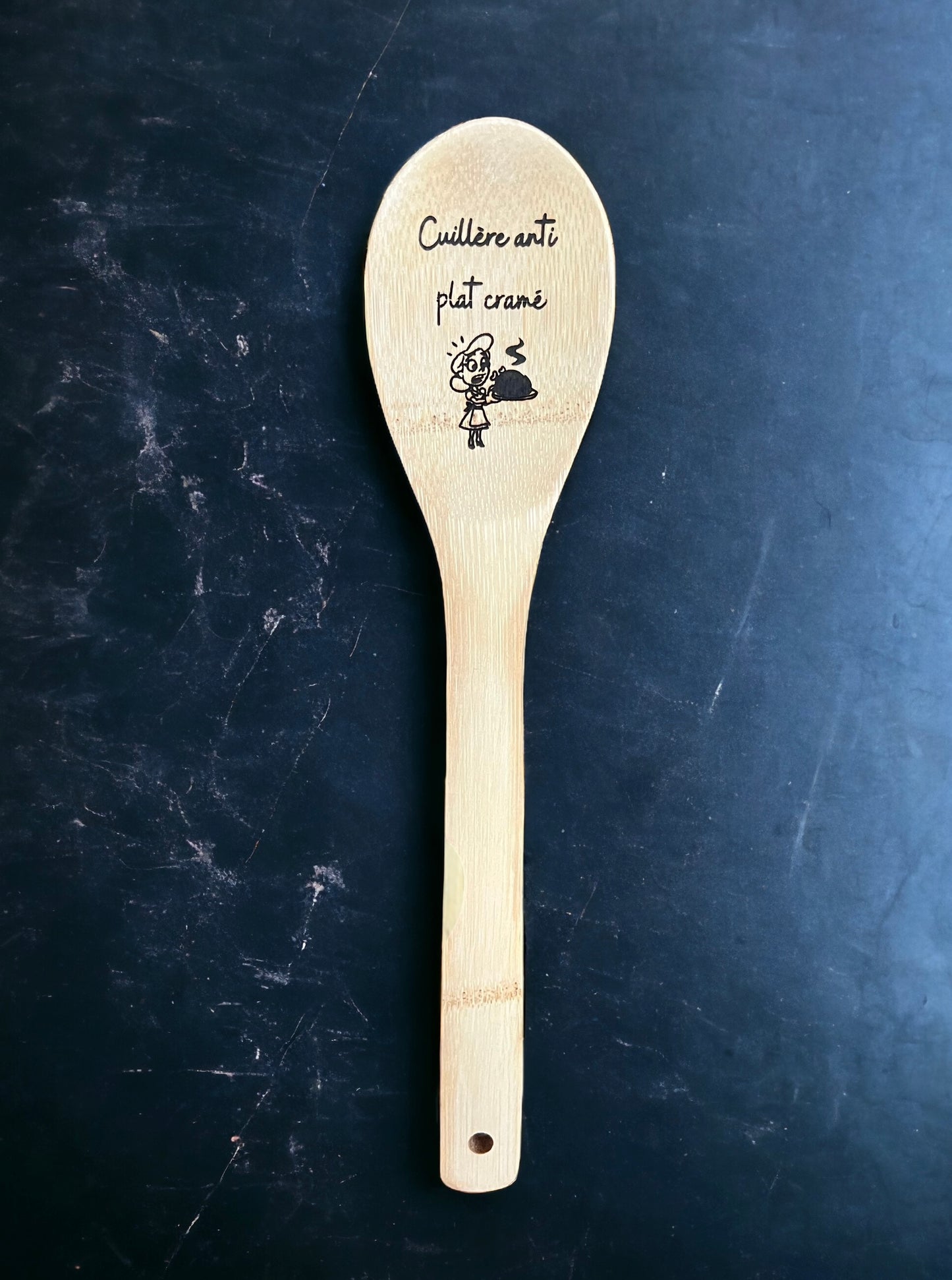 Cuillère en bois gravée personnalisée, spatule personnalisée, idée cadeau maman, papa, marraine, mamie, papy, parrain