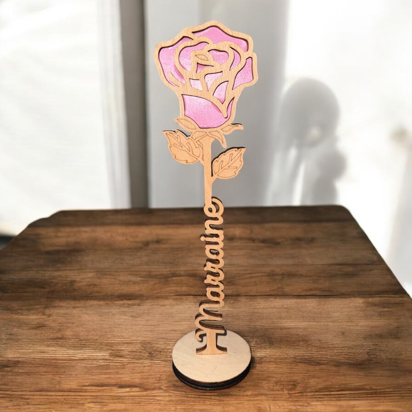 Rose en bois 🌹