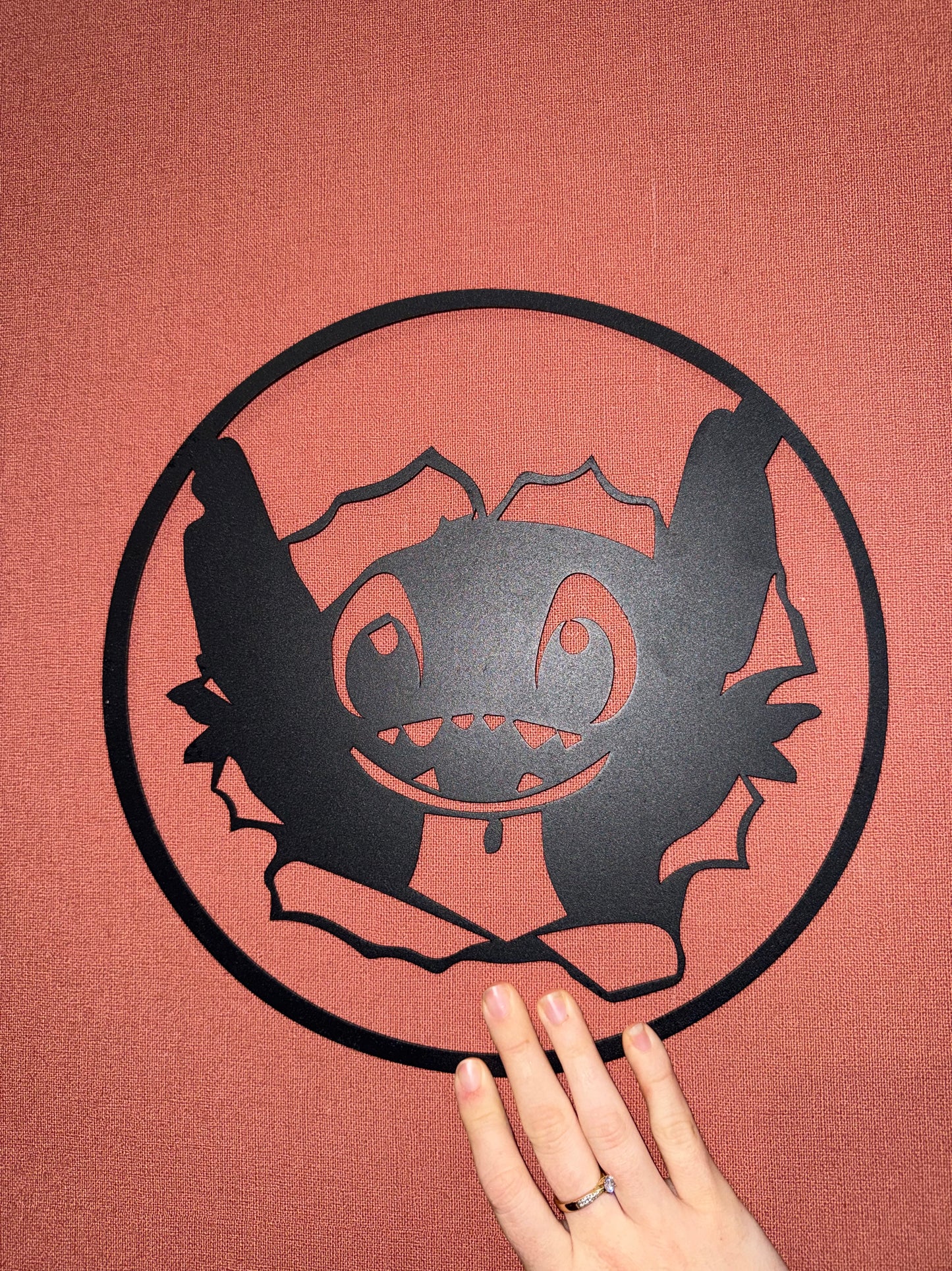 Décoration mural en métal stitch