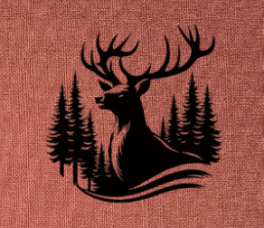 Support métal cerf