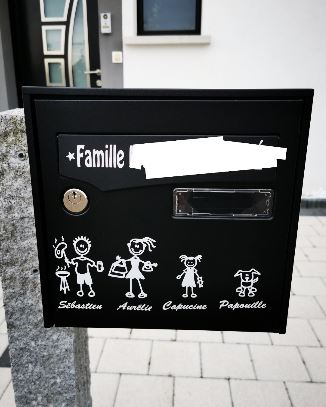 Stickers pour boites aux lettres personnalisés