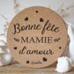 Dessous plat liège Bonne fête mamie, cadeau personnalisé original grand-mère, idée fête des grands mères, cadeau mamie, cadeau petit enfants