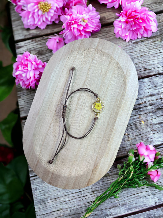 Bracelet fleurs séchées