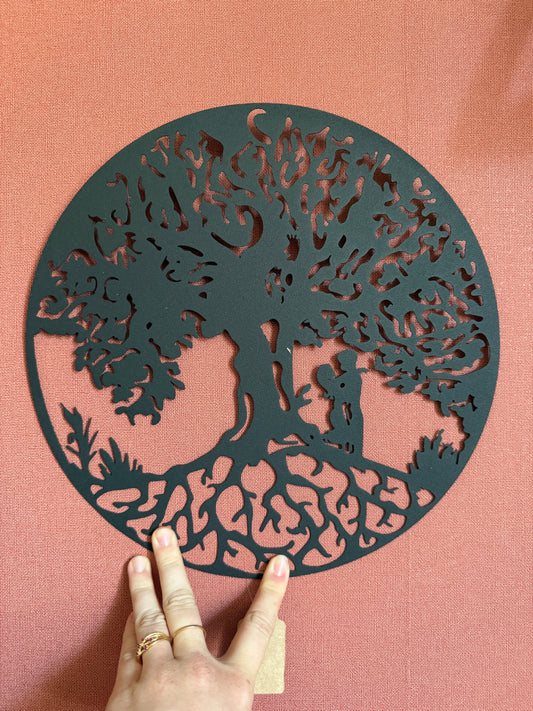 Déco mural metal arbre de vie