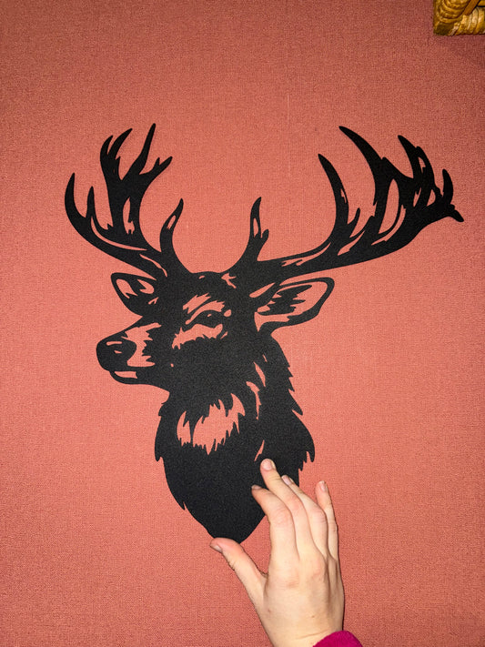 Support métal cerf
