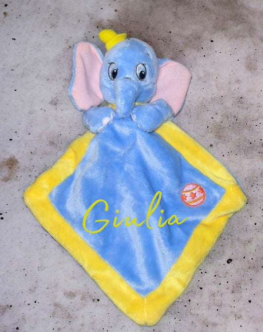 Doudou mouchoir dumbo personnalisé