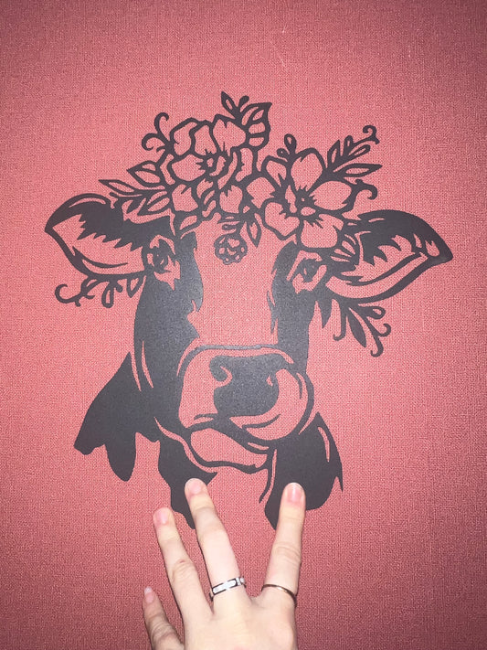 Support métal vache