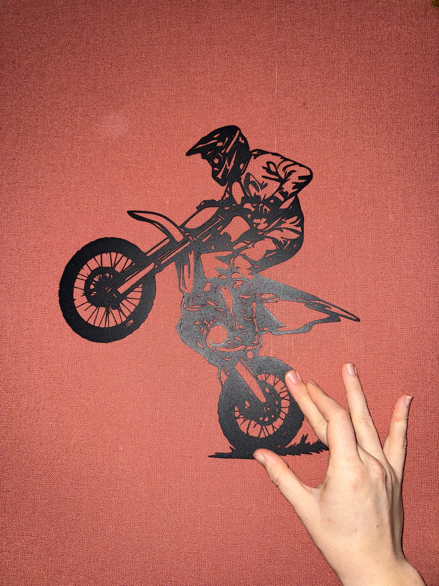 Support metal moto cross