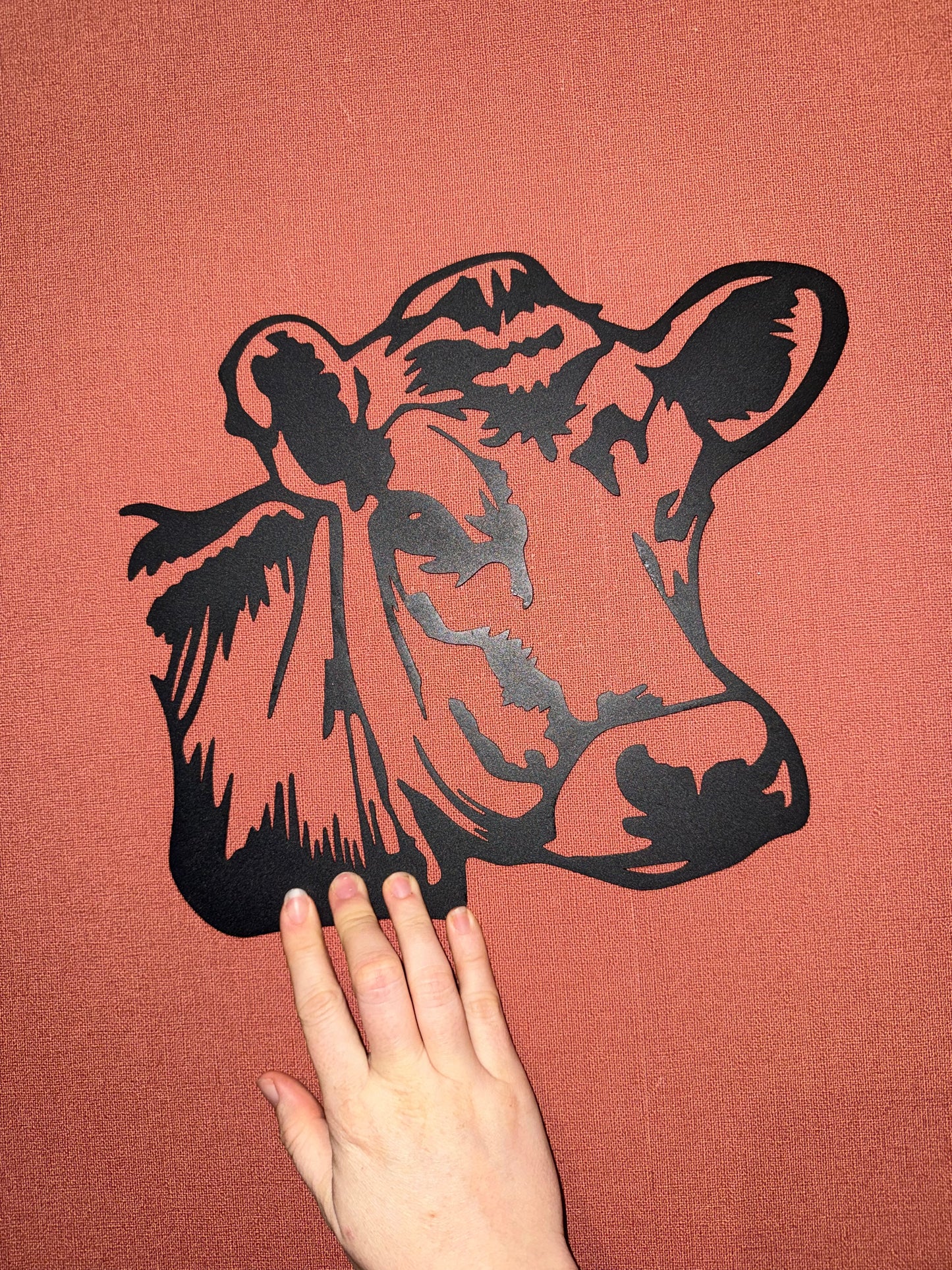 Support métal vache