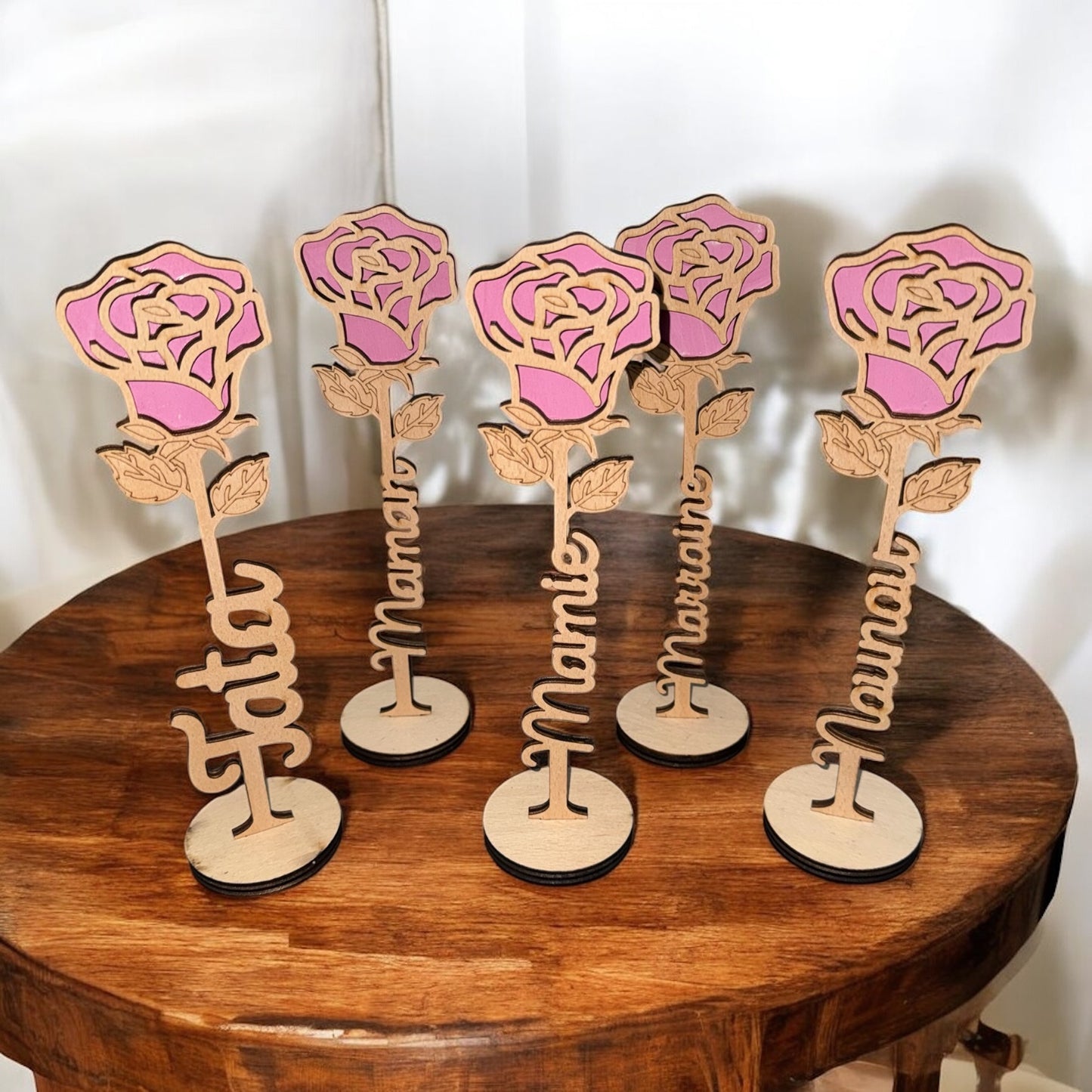 Rose en bois 🌹