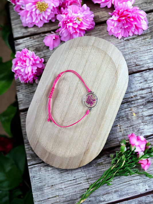 Bracelet fleurs séchées