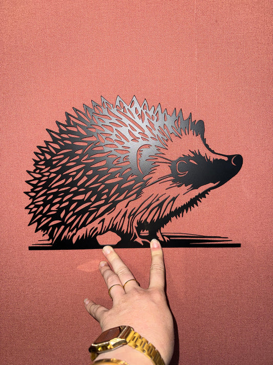 Décoration mural en métal herisson