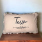 Coussin personnalisé beige