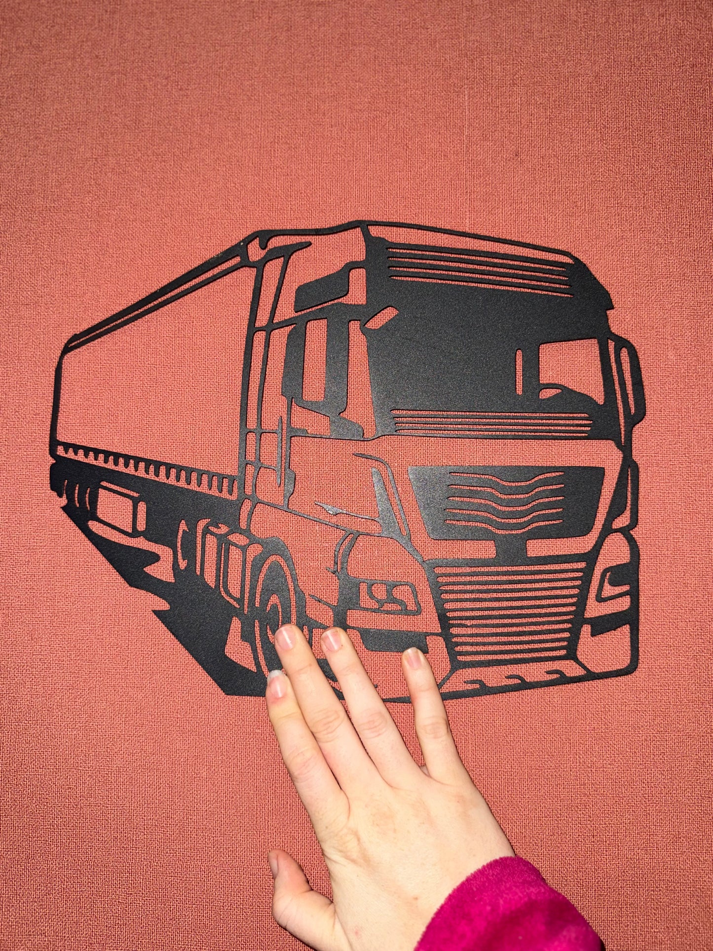 Support metal camion
