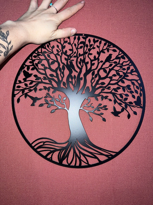 Déco mural metal arbre de vie