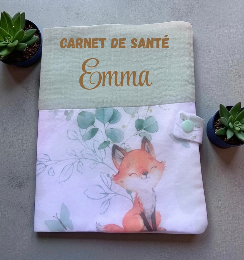 Protège carnet de santé personnalisé
