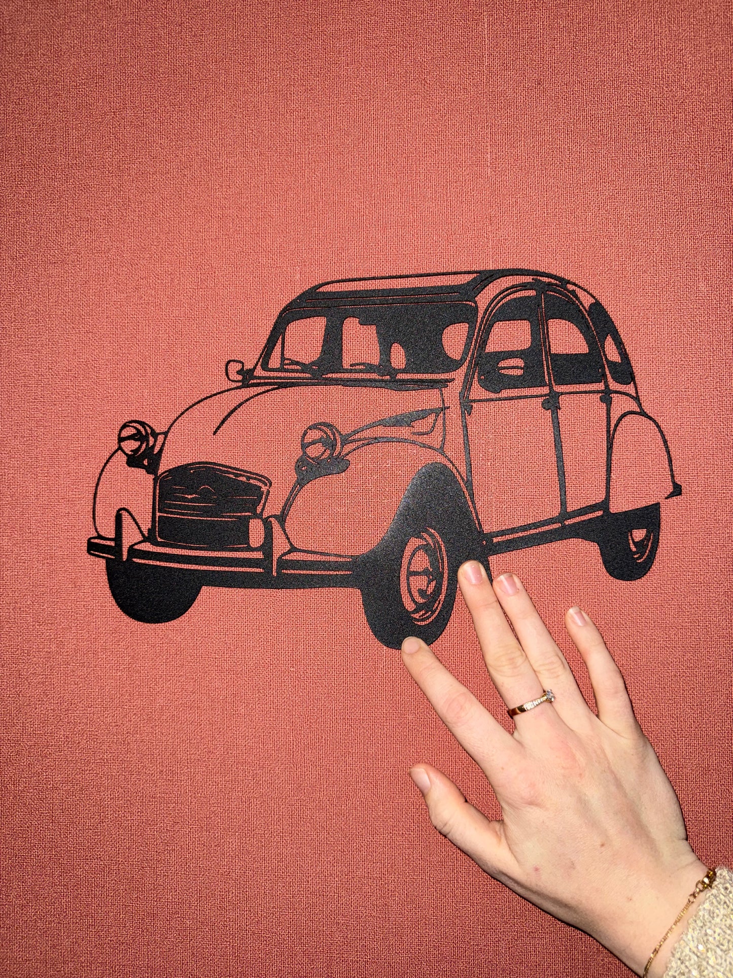 Décoration mural en métal 2CV