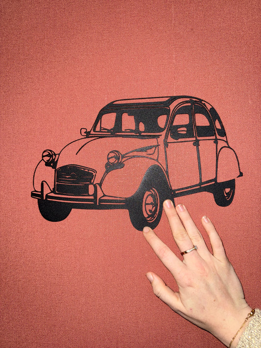 Décoration mural en métal 2CV