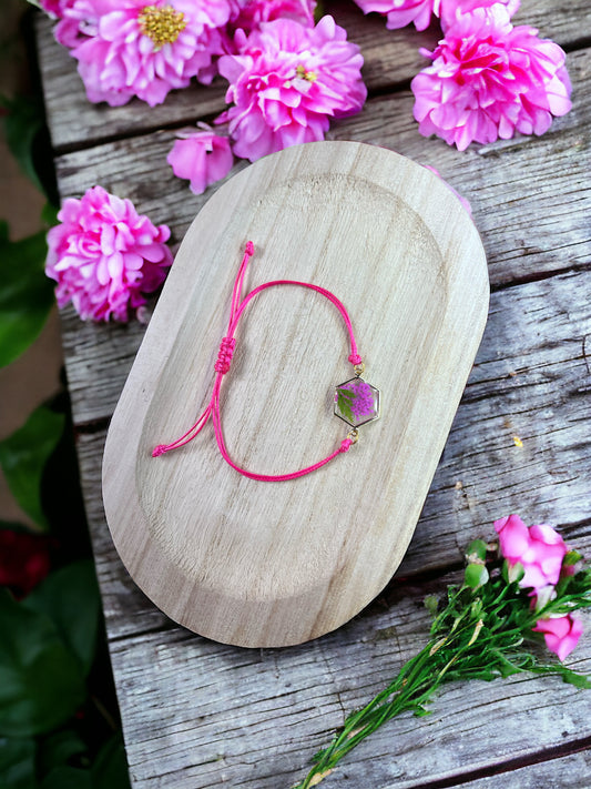 Bracelet fleurs séchées