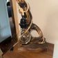 Lampe avec bois flotté
