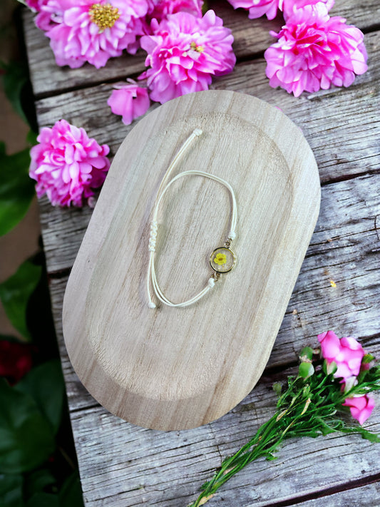 Bracelet fleurs séchées