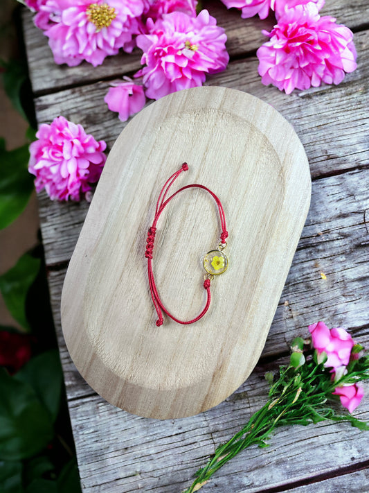 Bracelet fleurs séchées