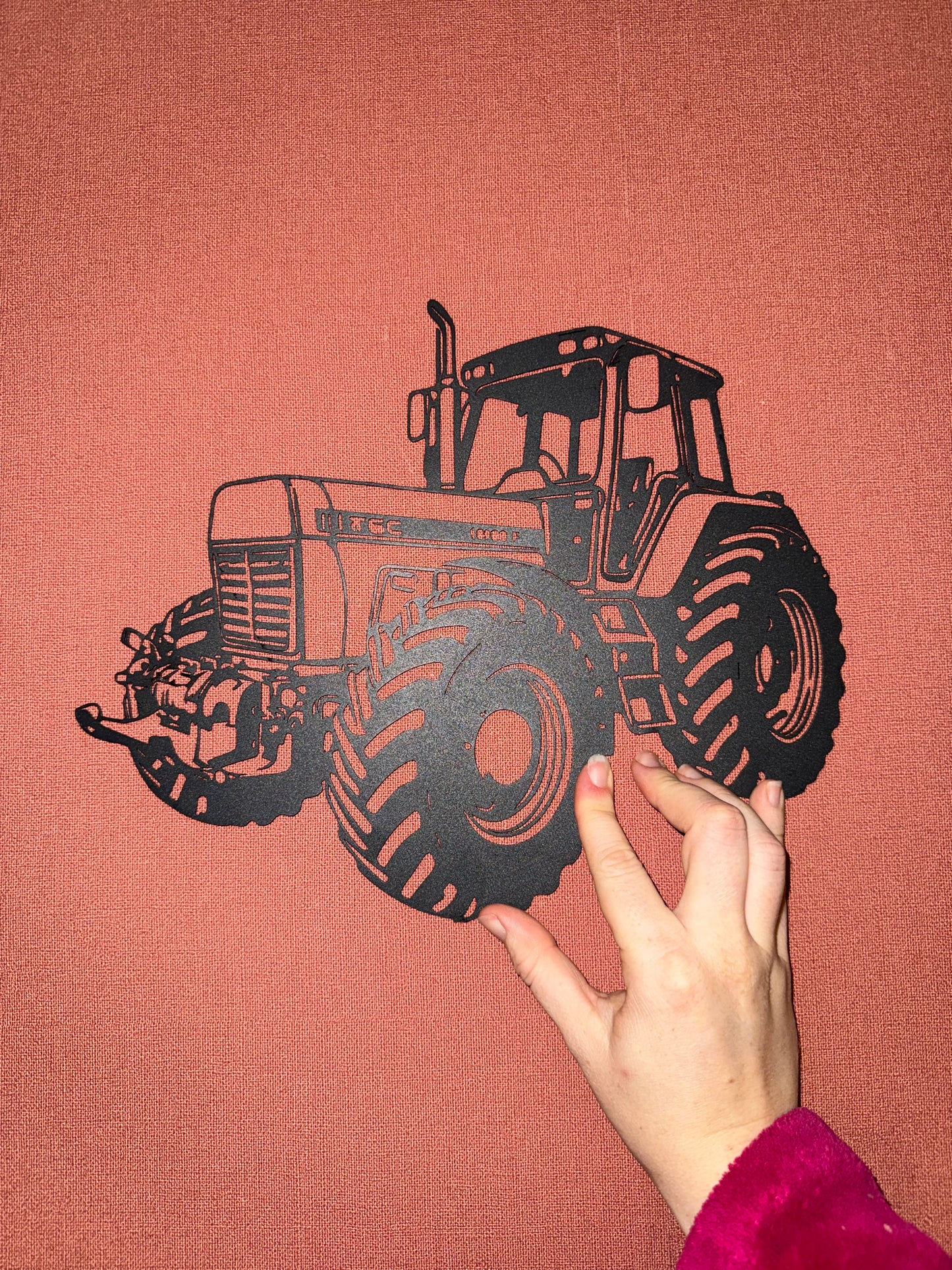 Support metal tracteur