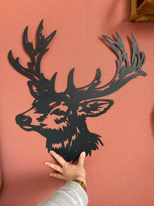 Support métal cerf