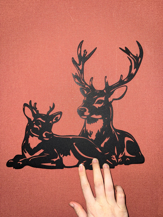 Support métal cerf