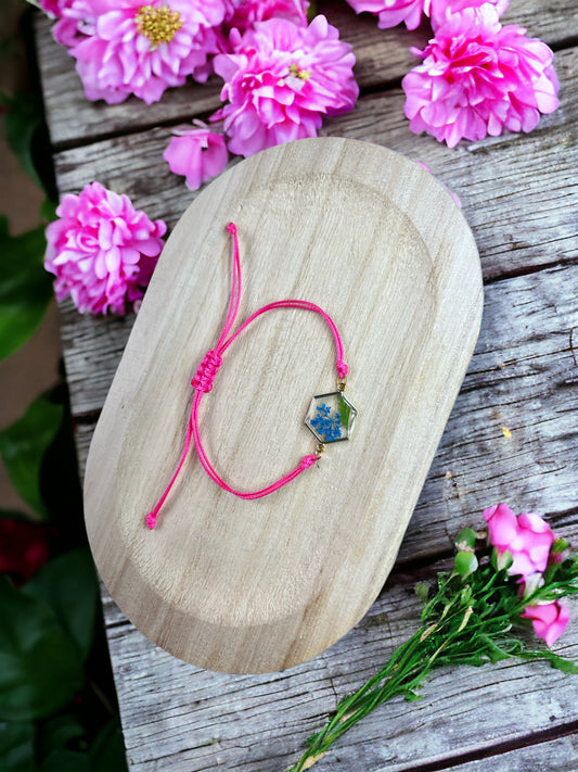 Bracelet fleurs séchées