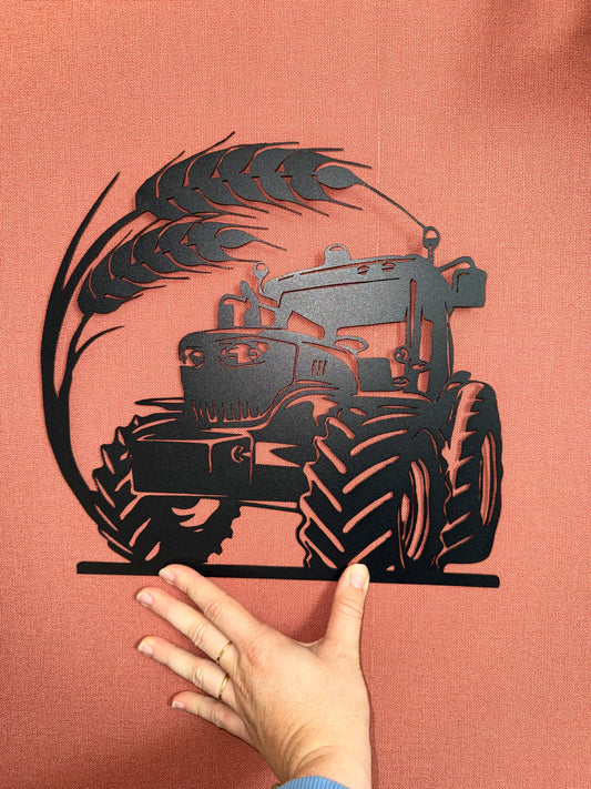 Support metal tracteur