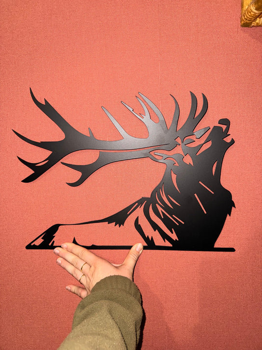 Décoration mural en métal cerf