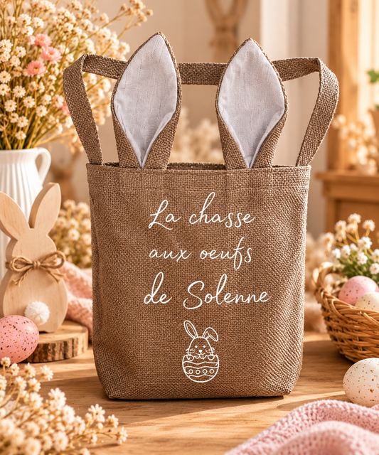 Sac de Pâques personnalisé – La chasse aux œufs