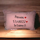 Coussin personnalisé rose