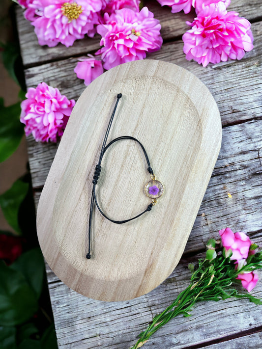 Bracelet fleurs séchées